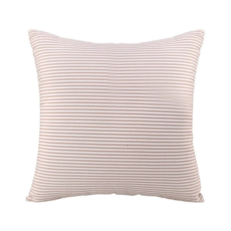 beige 45*45 см двухсторонняя полосатая подушка в стиле аниме наволочка декоративная подушка спинка подушка ручной работы набор домашней мебели - Цвет: beige