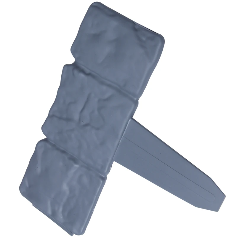 12 шт серый сад забор окантовка мощеный камень эффект пластиковый газон растения