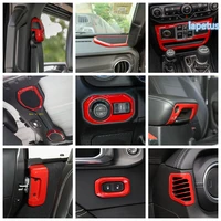 lapetus red interior refit kit for jeep wrangler jl 2018 2020 pillar a roof speaker air ac dashboard frame cover trim