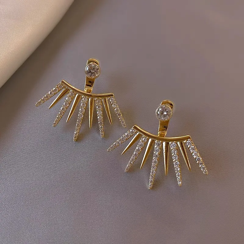 

YAOLOGE 2021 Trend New Gold Color Geometric Alloy Stud Earrings For Women Festival Gift Party Fashion Jewelry Brincos Wholesale