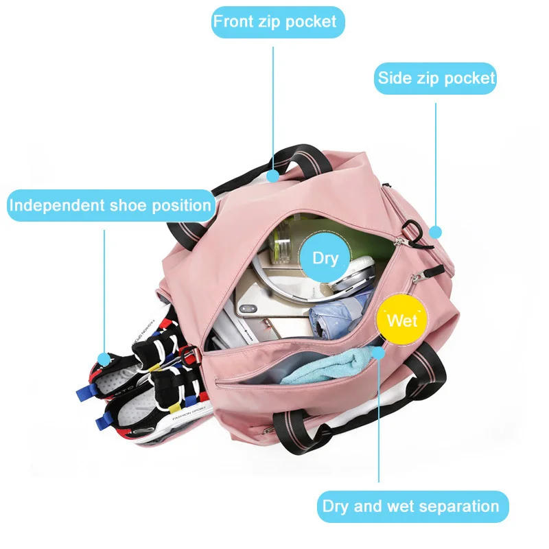 Водонепроницаемые спортивные сумки из ткани Оксфорд для мужчин и женщин