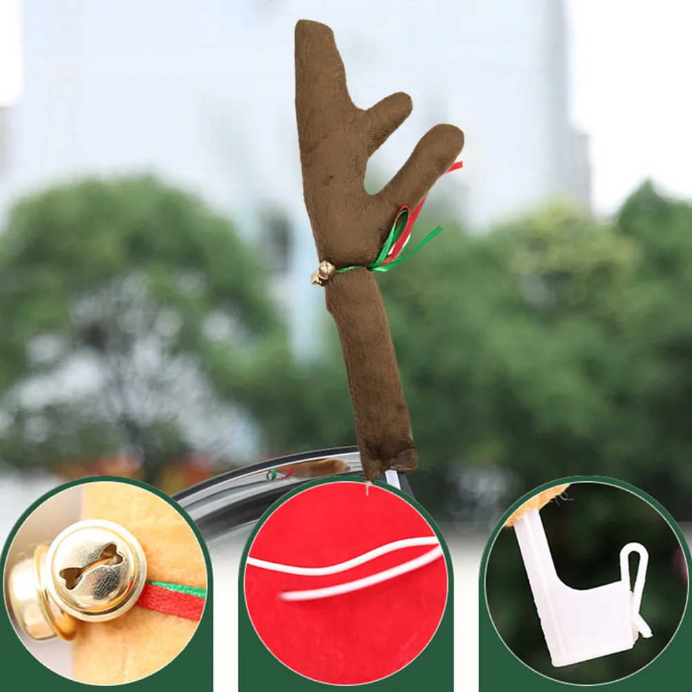 

1 комплект, Автомобильный декоративный кулон, Рождественский автомобильный декор, олень, олени, олени, нос, хвост, рождественские украшения, ...