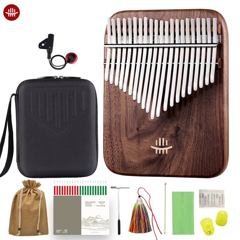 Клавиатура hlulu Arc Kalimba 21 клавиша черный орех Mbira клавиатура большой палец пианино