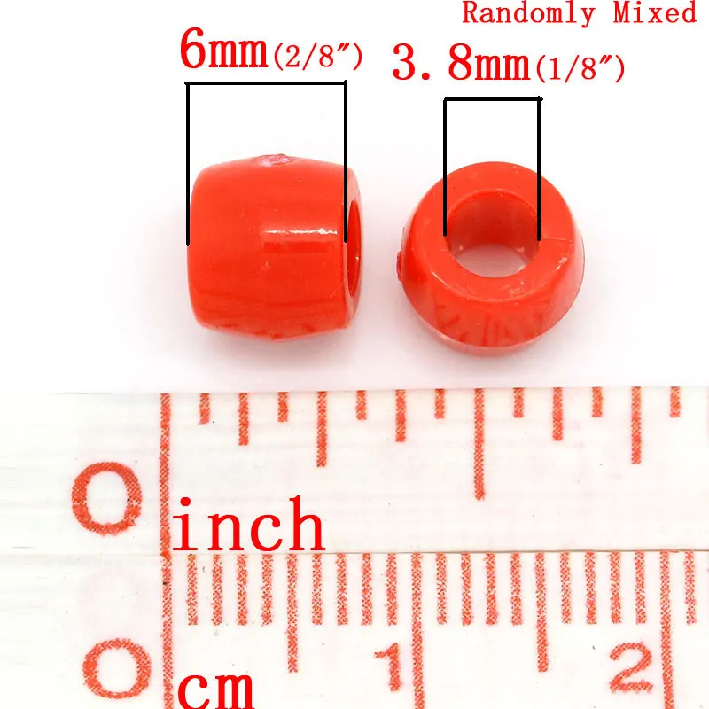 Разделительные пластиковые бусины для ювелирных изделий DIY Круглый разных