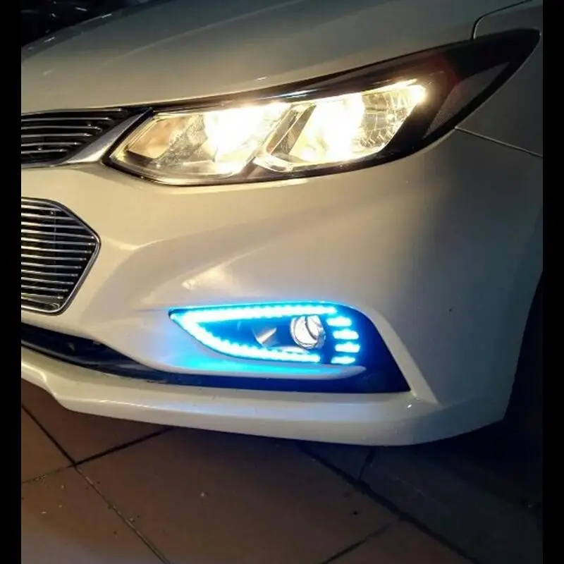 

Side Turn Signal Lighting Lamp Styling Daytime Running Auto Drl Led Fog Headlight Car Light Assembly 2017 FOR Chevrolet Cruze