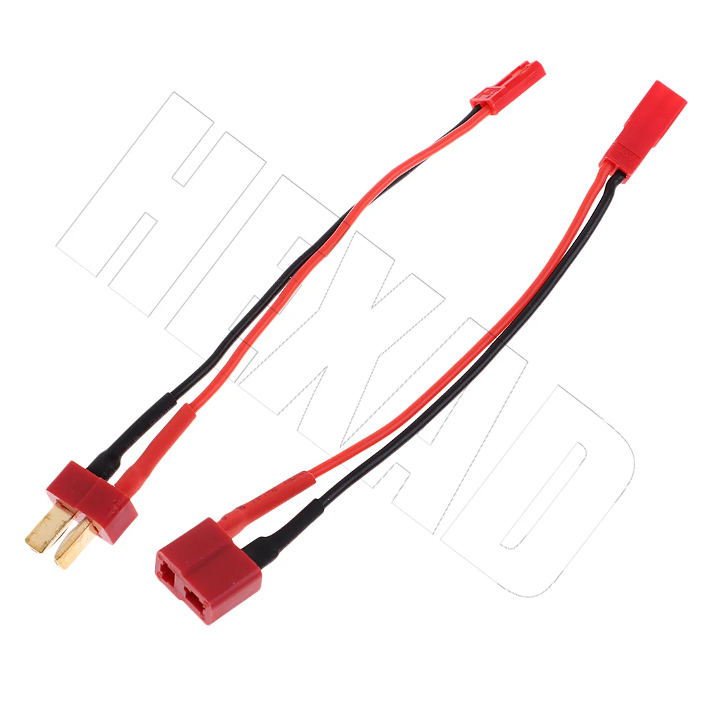 1 piece 100mm of rc lipo battery charger cable adapter deans t plug to jst male and female adapter cable 14awg silicone cable free global shipping