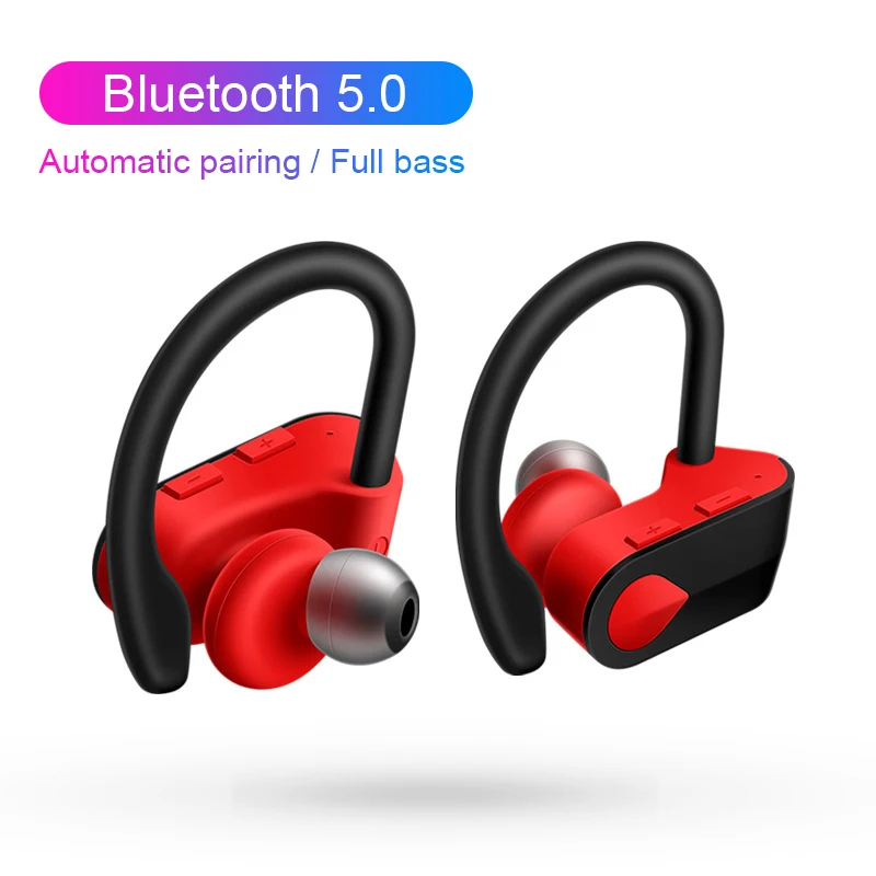 Беспроводные Bluetooth наушники с шумоподавлением Hi Fi стерео спортивные ушным