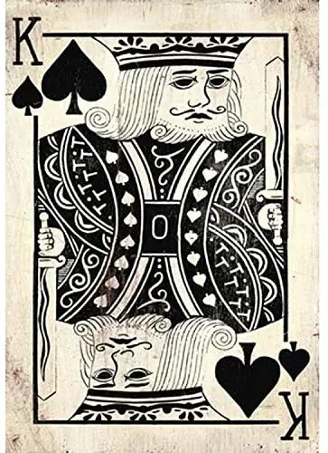 

Vintage Poker;Tin Sign Wall Retro Metal Bar Pub Poster Metal 11.87.9in