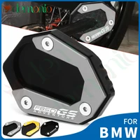 cnc kickstand foot side stand extension pad support plate enlarge for bmw f750gs f850gs 2018 2019 2020 2021 f 850 gsa f850gsa
