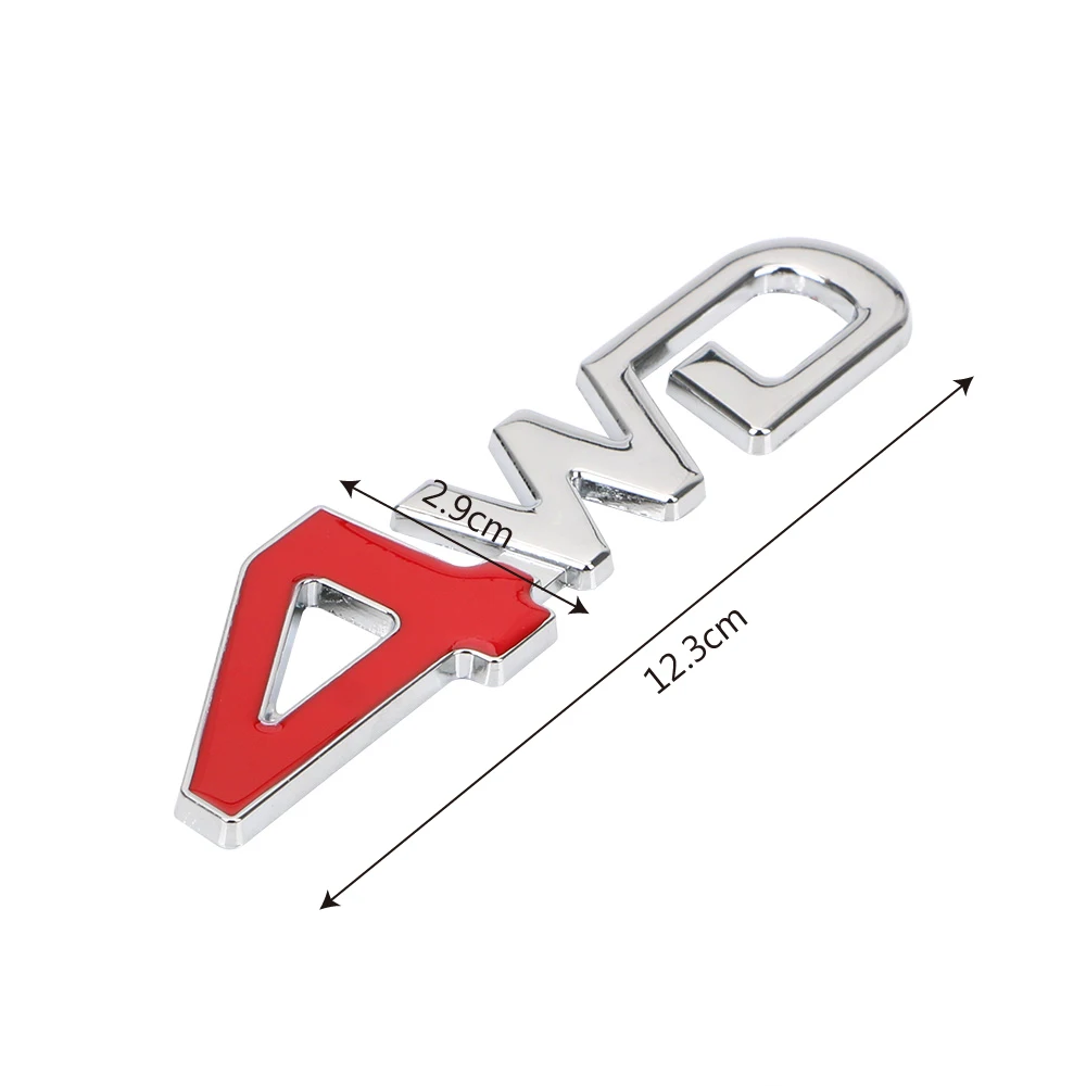 Металлическая Светоотражающая 3d-наклейка 4WD универсальная наклейка на заднее и