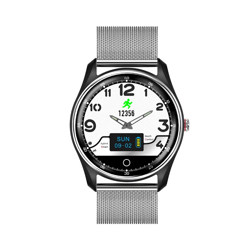 silver steel MX9 ECG Smart Watch Blood Pressure PPG Heart Rate Blood Pressure Monitor Multi-languages Smartwatch Clock For Men Women - Цвет: silver steel