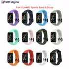 Ремешок для смарт-часов Huawei Band 6, цветной, мягкий, силиконовый