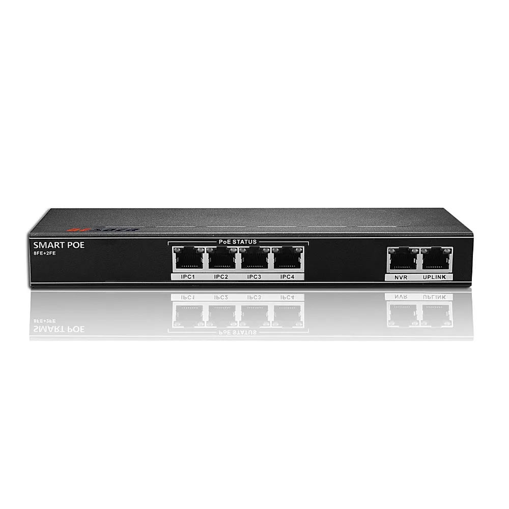 BESDER 802.3af/at 4CH POE коммутатор 6 портов 10/100 Мбит/с Ethernet 250 передача сигнала 4 порт s 1 NVR +