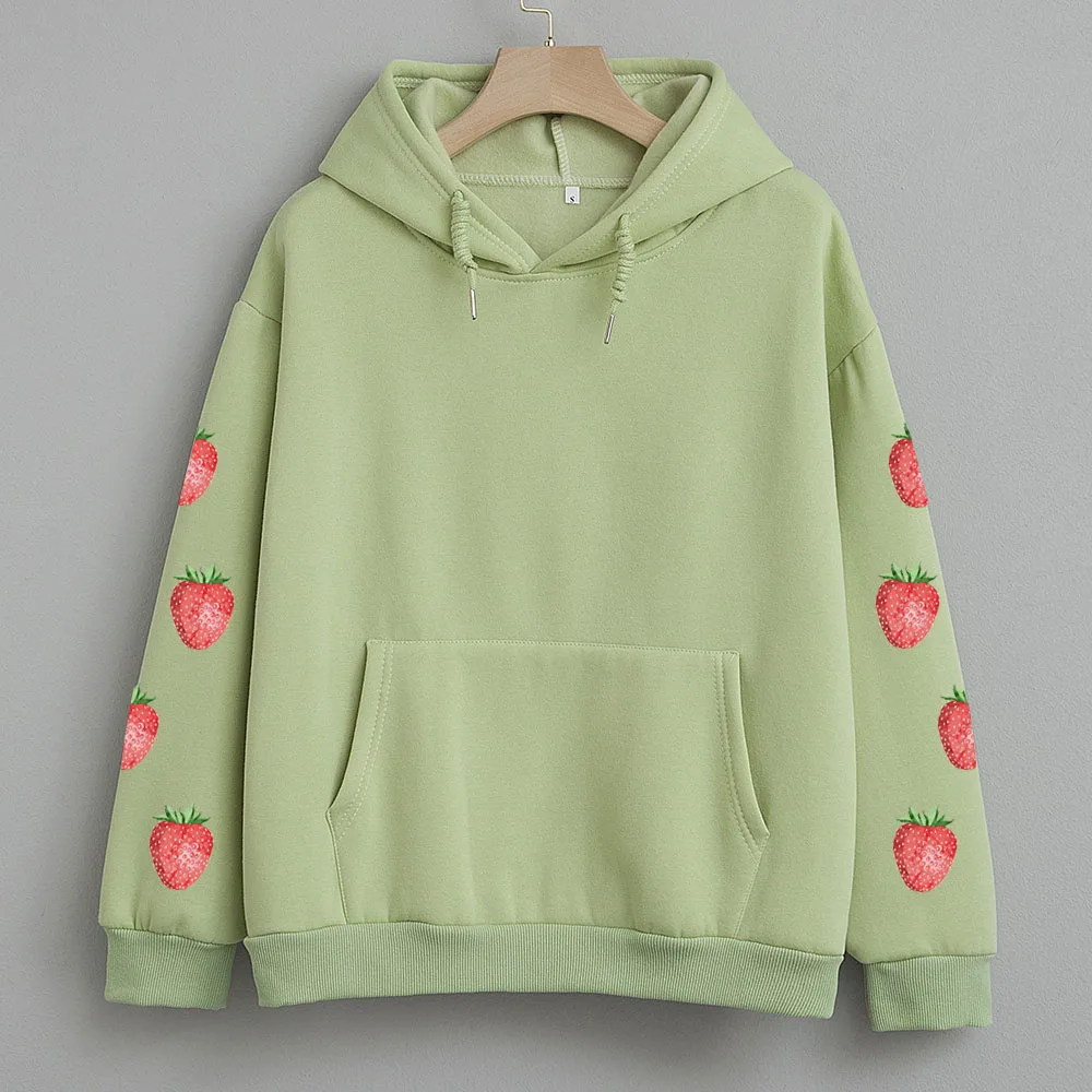 

Korean Hoody Sweathshirts for Girls 90s Clothes Vintage Style Cotton Hoodie Womens Cute Ulzzang Pullover Thick Drawstring Coat