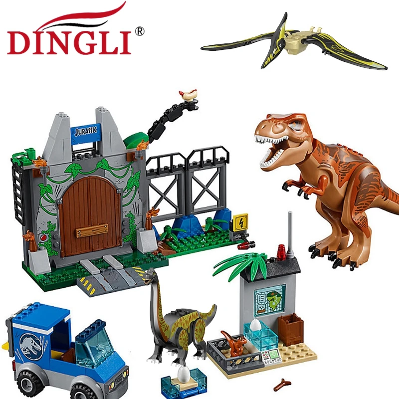 

Jurassic Dinosaurs Set Wild Animals World Indoraptors Tyrannosaurus Building Blocks Construction Toys Bricks T Rex Dinos For Boy