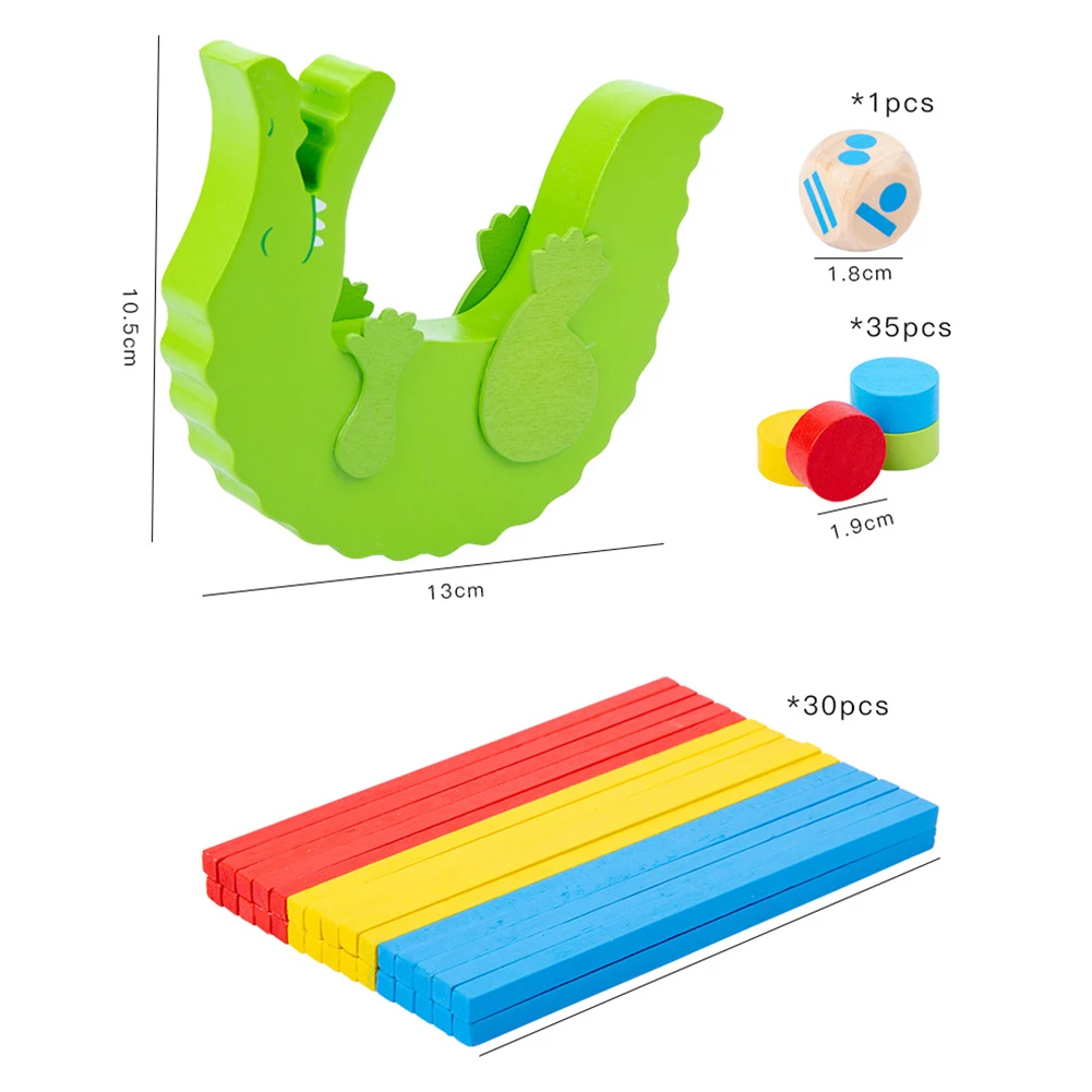

Wooden Balance Beam Toy Color Cognitive Stacked Height Balance Game Building Blocks Fun Parent-Child Interaction Toys#38