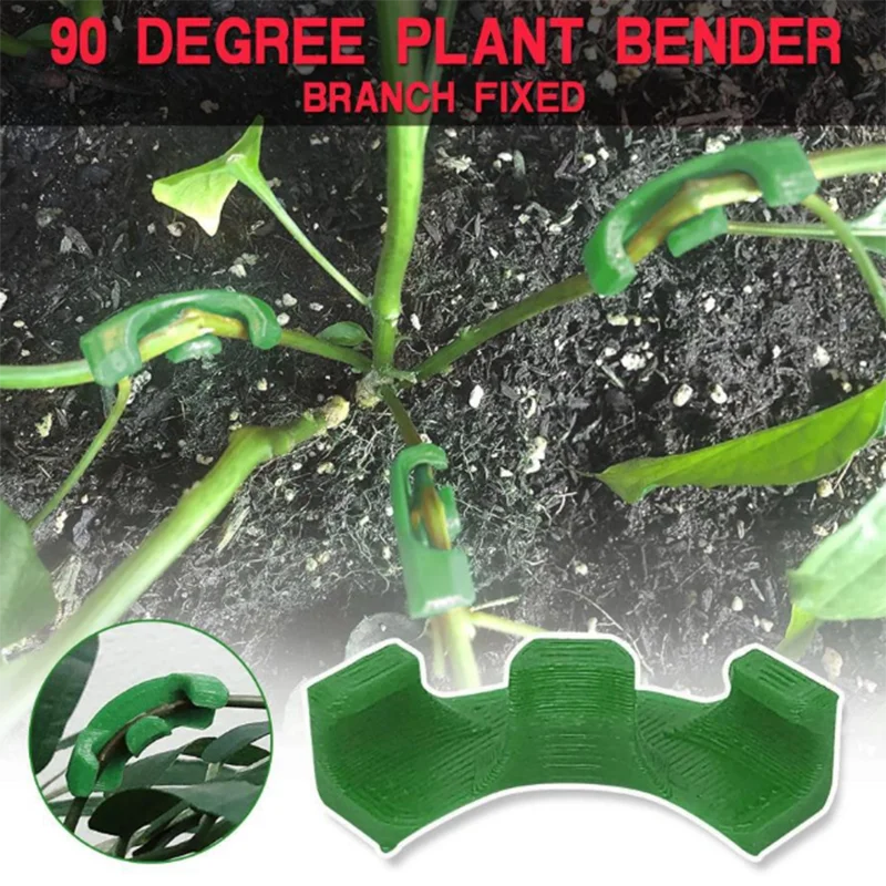 

10Pcs Hot 90 Degree Plants Bending Clips Holder Plant Bender for Low Stress Training Plants Training Curved Growth Garden Tools