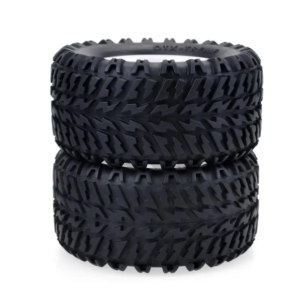 

2/4pcs RC Truck Wheels Tires Durable Rubber Wear-resistant Tyre Rim 12mm Hex Hub For 1/10 RC Off Road Truck Parts