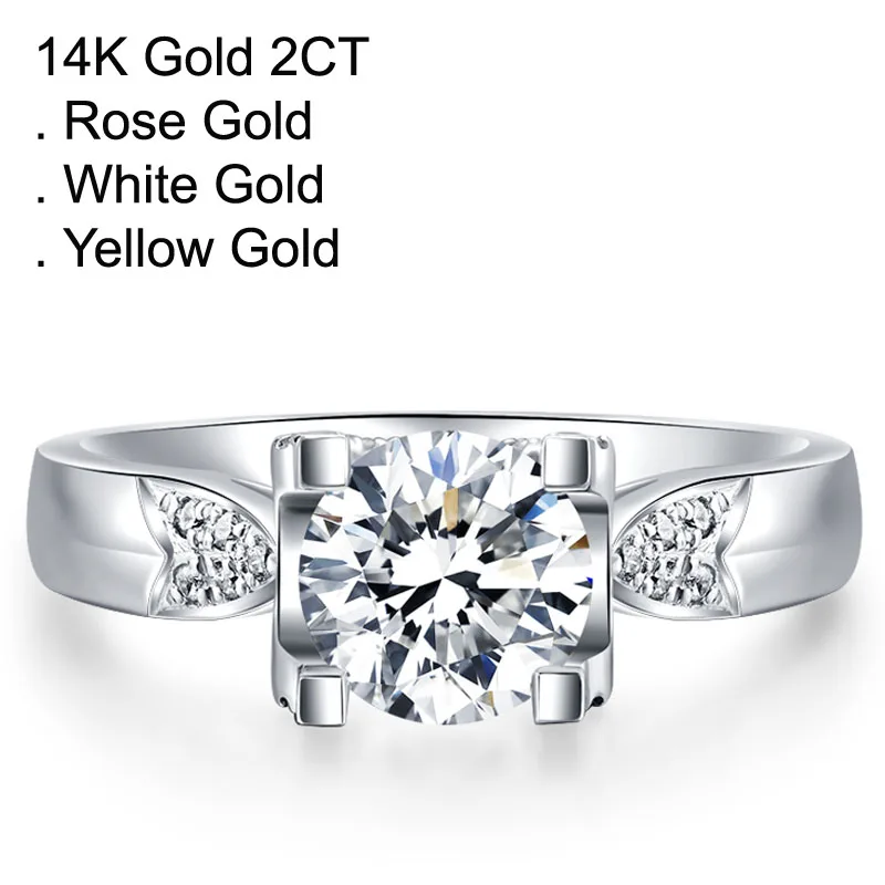 Женское кольцо с бриллиантами классическое из белого золота V образным вырезом