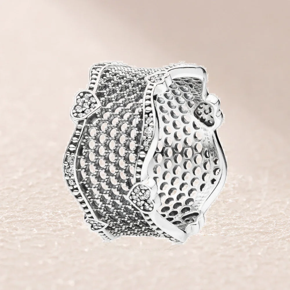 

197706CZ LACE OF LOVE RING