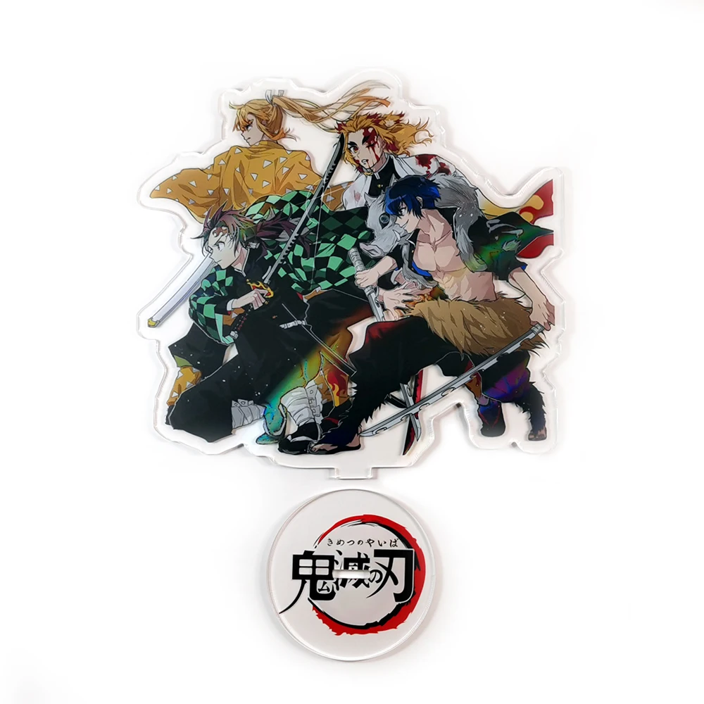 

Demon Slayer Kimetsu no Yaiba Tanjirou Zenitsu Inosuke Kyoujurou GM acrylic stand figure model plate holder cake topper anime