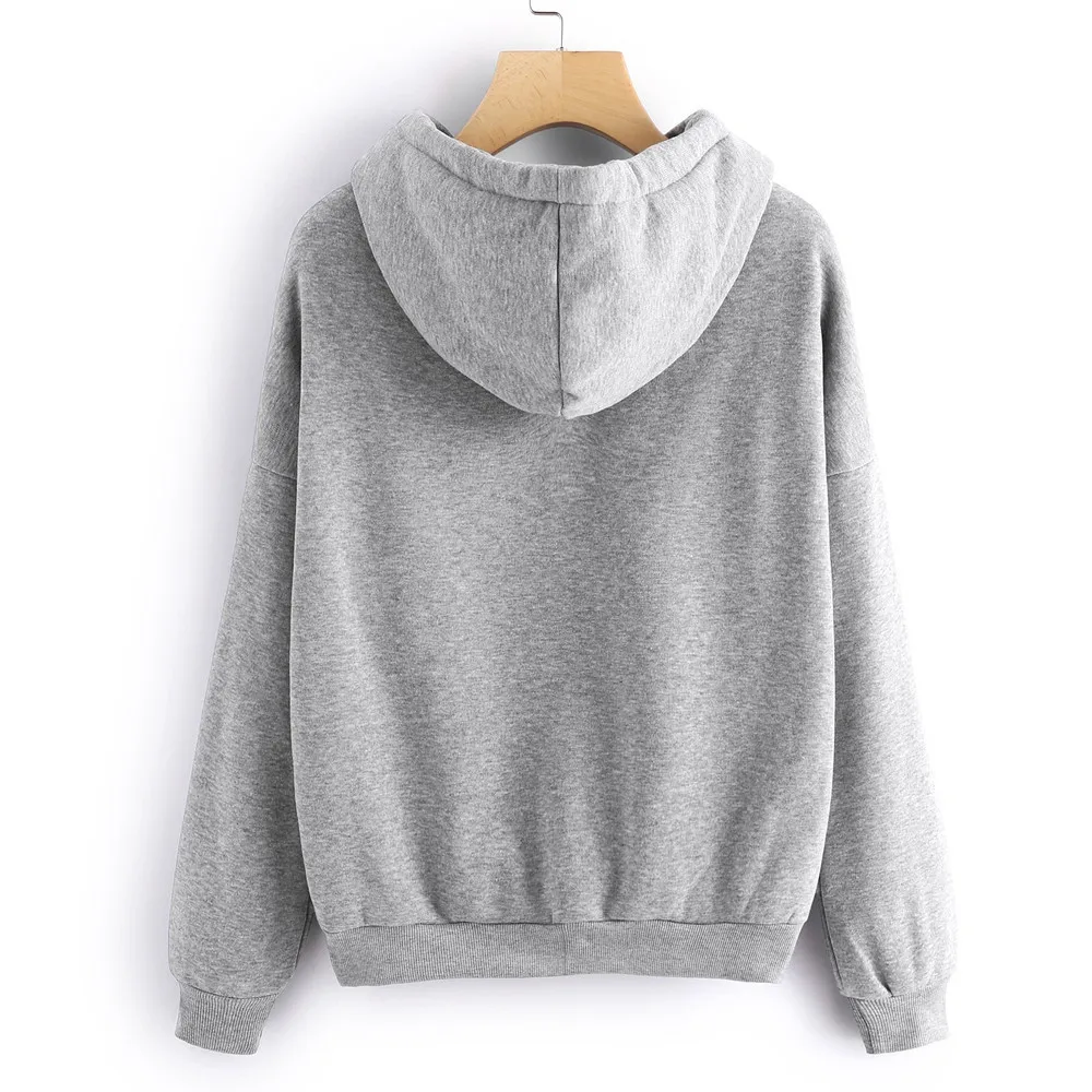 Women's Hoodies Long Sleeve Finger Heart Love Print Sweatshirt Jumper Pullover Hoodie Tops Plus Size 2021 New Толстовка Женская