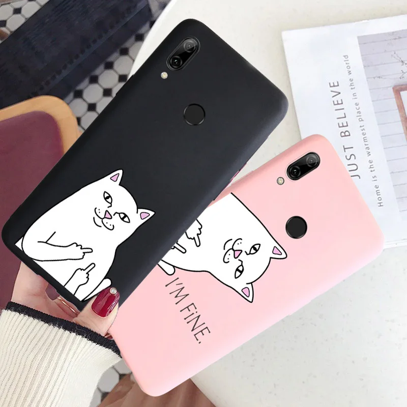 Для Huawei P8 P9 P10 P20 Lite Plus P30 Pro 2017 P Smart 2019 чехол с забавным котом мягкий для Mate 8 9 10 20 X |