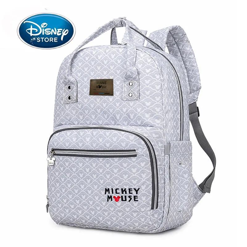 

Рюкзак для мам Disney, водонепроницаемая дорожная сумка для детских подгузников с Микки Маусом, с изоляцией для бутылочек для кормления, на дет...