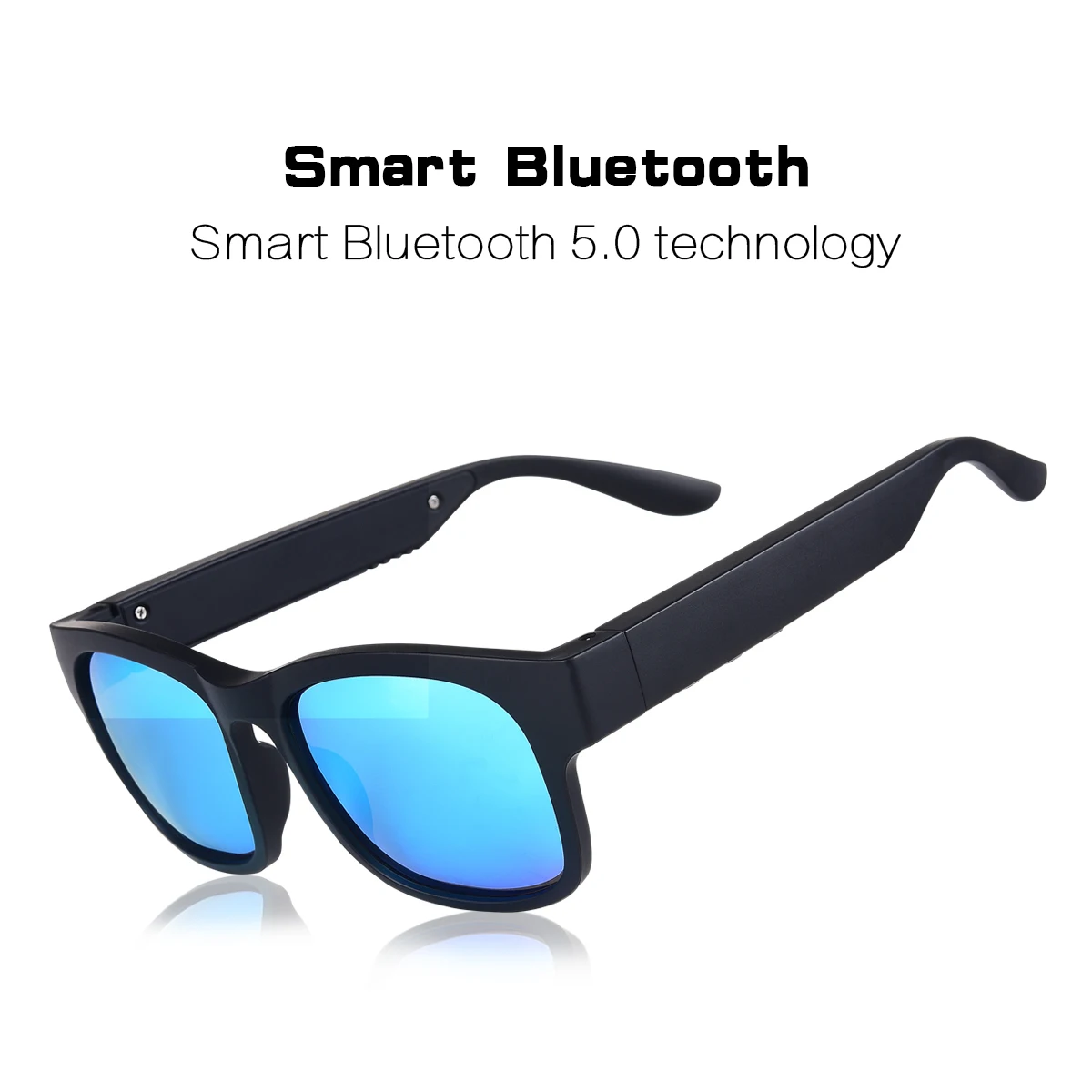 Online AOHOGOD Kacamata Hitam Bluetooth Audio Pintar Luar Ruangan UV400 Headset Musik Terpolarisasi Speaker Kacamata Hitam...