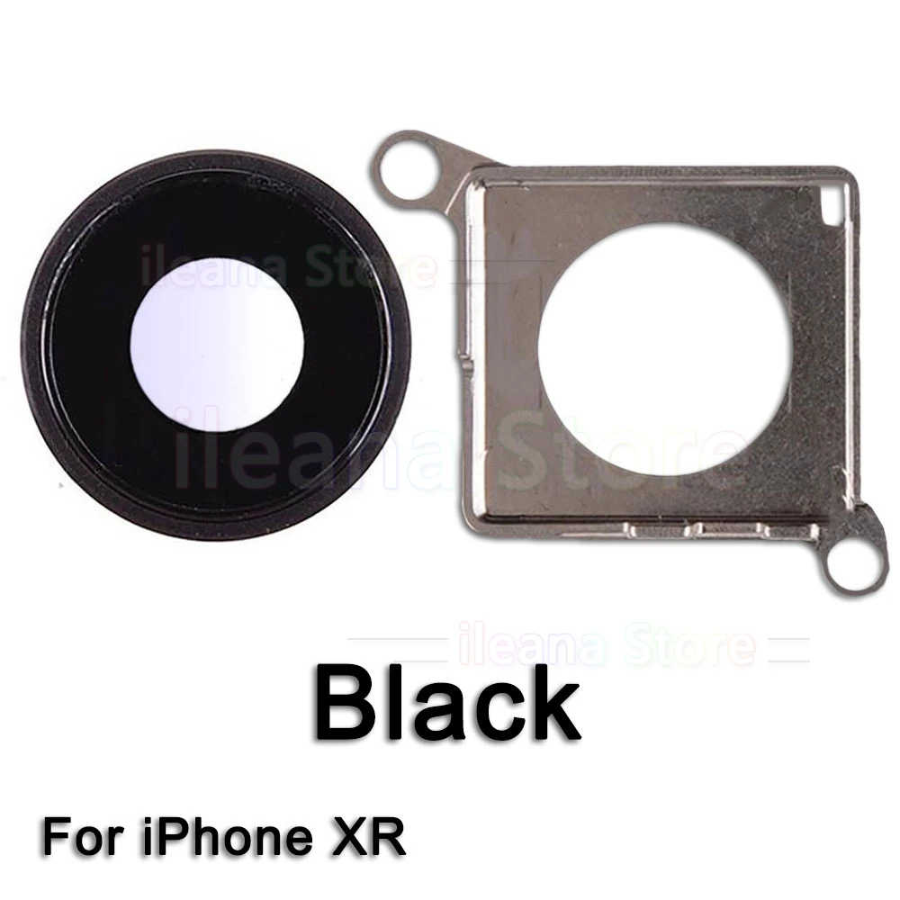 Сапфировое стекло задняя камера Стекло кольцо для iPhone X Xs Max XR камера объектив кольцо Крышка Оригинальная Замена - Цвет: XR Black