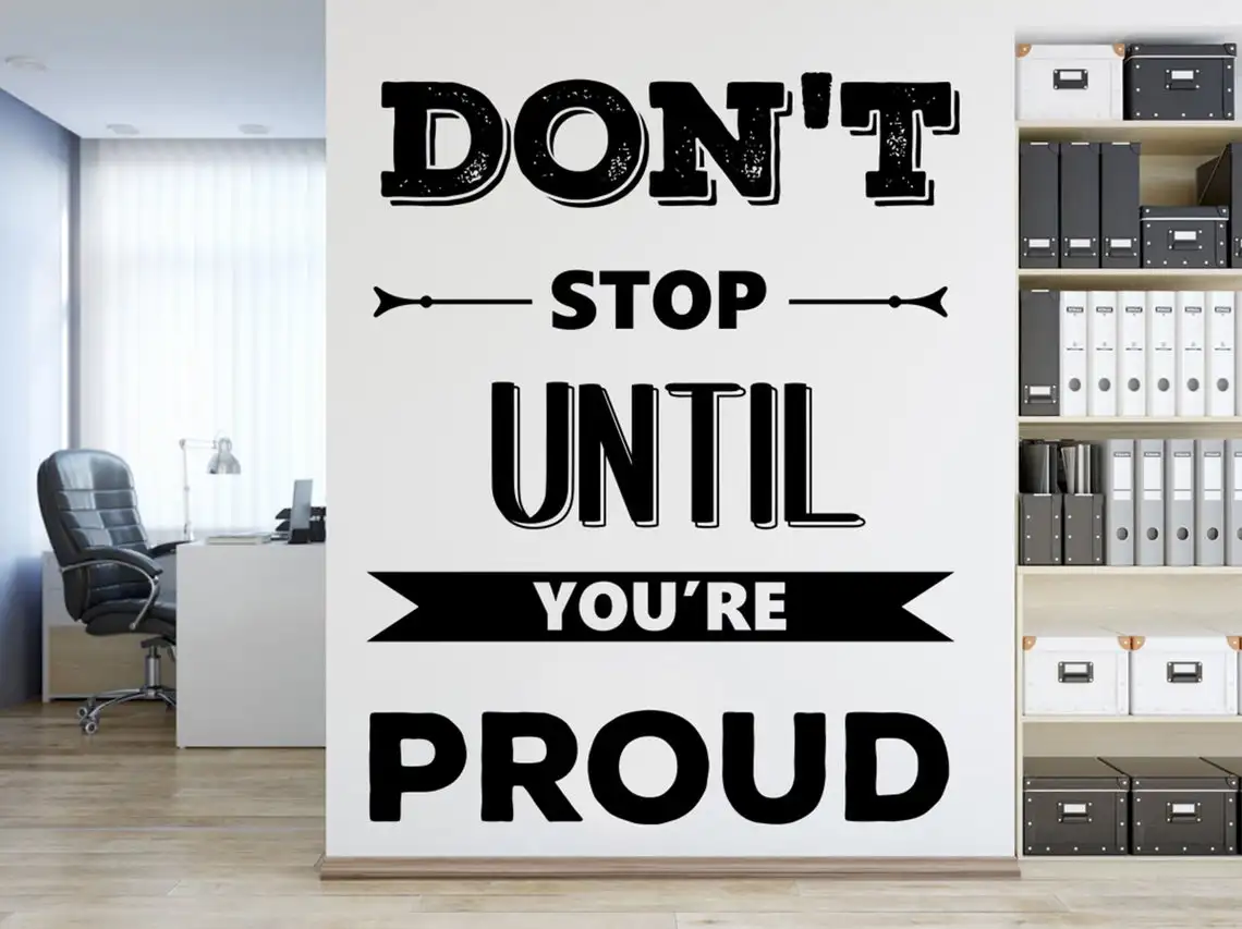 Офисное украшение офисные принадлежности наклейки настенные цитаты командная