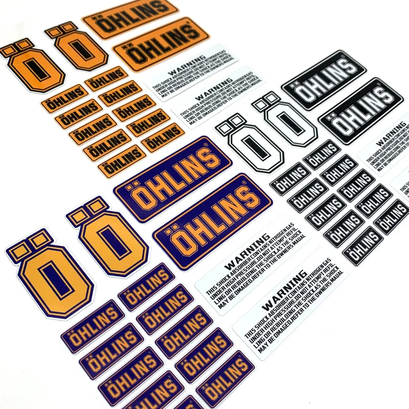 

For Motorcycle Accessories Stickers OHLINS Shock Absorber Decoration Modification Supplies PVC Waterproof Reflective Decals