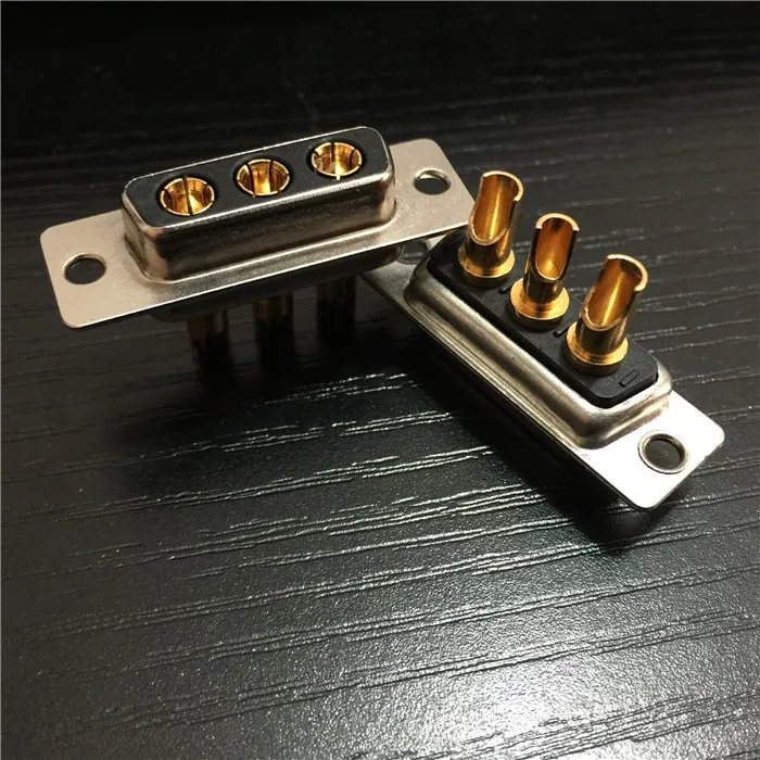 

3W3 High Current Wire Female 3 Hole Large Power Supply Connection Female Hybrid D-SUB High Current Connector