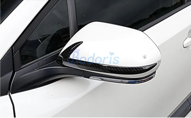 Для Toyota C-HR CHR C HR 2016 2017 2018 углеродного волокна Цвет отделка зеркала дверцы заднего