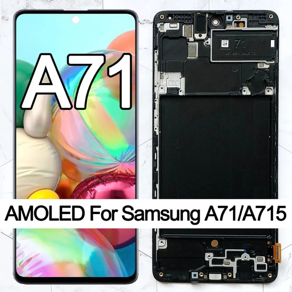 

LCD Display Screen Touch Screen With Digitizer Mobile Phone Screen Repair Tool Set Suitable For Samsung A71