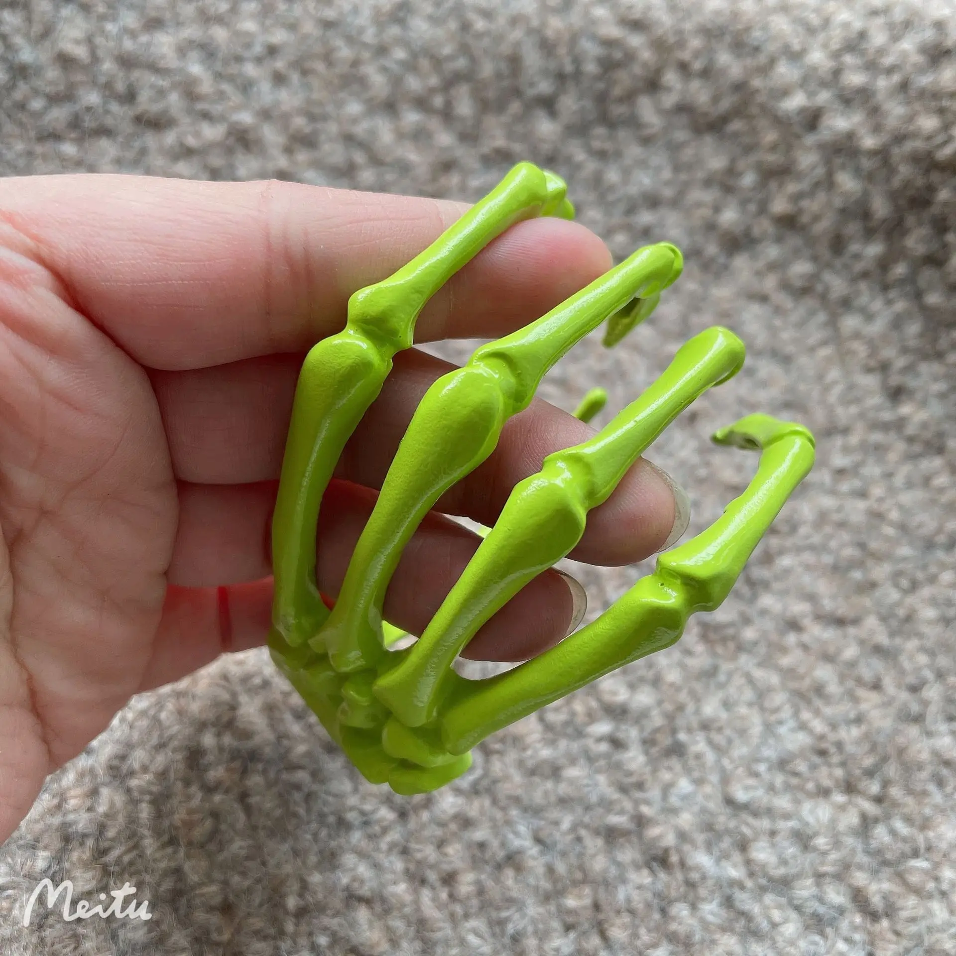 Женский металлический зажим для волос рубашка в стиле хип-хоп с рукавом виде лапы