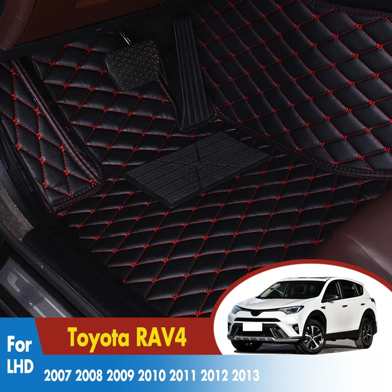 Custom Rugs Auto Interior Foot Mat Pads Black Accessories Car Floor Mats For Toyota RAV4 2007 2008 2009 2010 2011 2012 2013 Custom Rugs Auto Interior Foot Mat Pads Black Accessories Car Floor Mats For Toyota RAV4 2007 2008 2009 2010 2011 2012 2013
