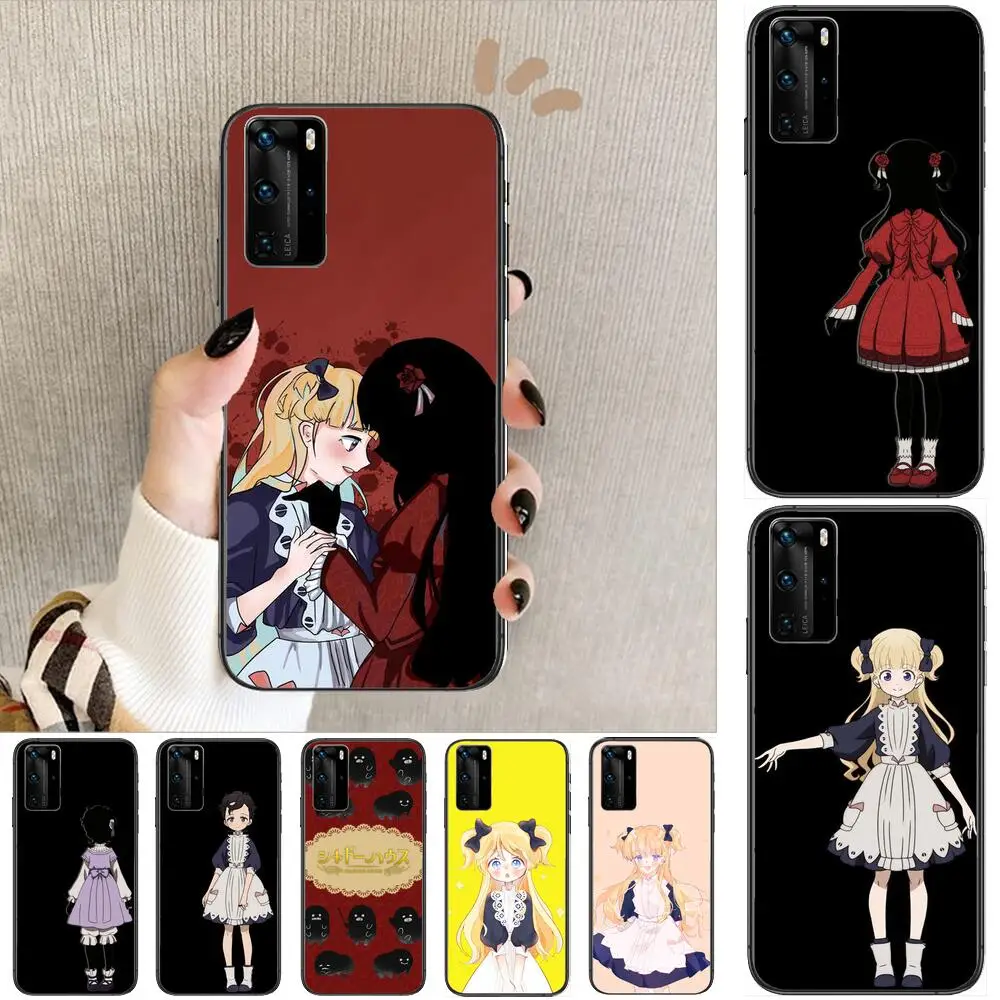 

shadows house Phone Case For Huawei P40 p30 P20 10 9 8 Lite E Pro Plus Black Etui Coque Painting Hoesjes comic fas