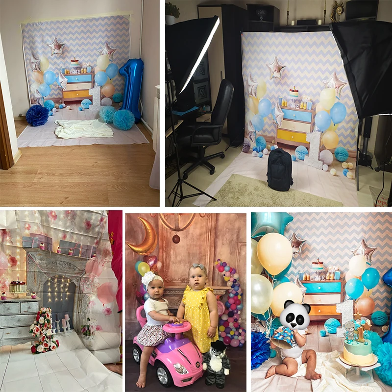 Шевроны полоса счастливый ребенок 1 й День рождения воздушные шары торт портрет