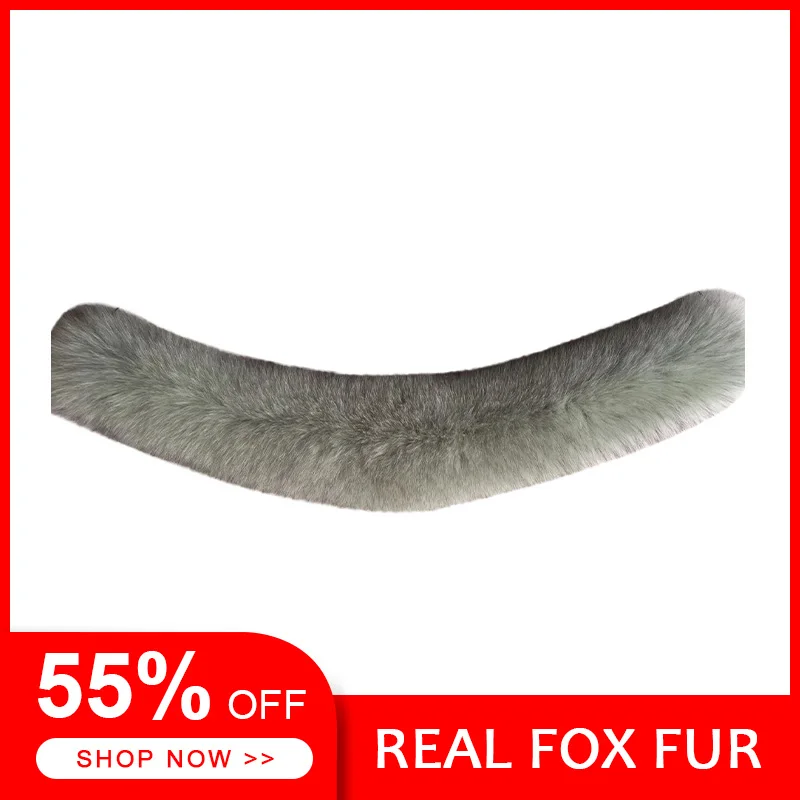 Воротник из лисьего меха 2019 шарф зимний женский шарфы натурального Лисьего