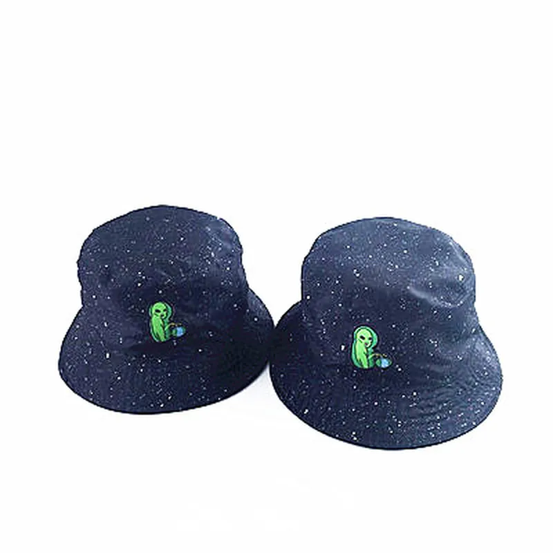Двухсторонняя забавная шапка Панама инопланетянина кепка Боб Мужская модная