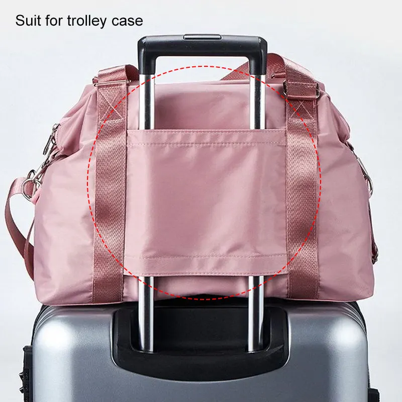 Women Travel Fitness Bag Gym Bags Sports Dry Wet For Training Yoga Woman Men Luggage Shoulder Bag Weekend Duffle Handbags Solid