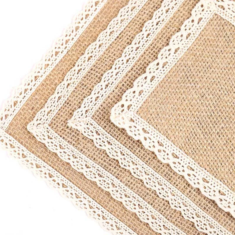 Джутовая Мешковина шт гессенской каботажное судно тканевый винтажные Свадебные