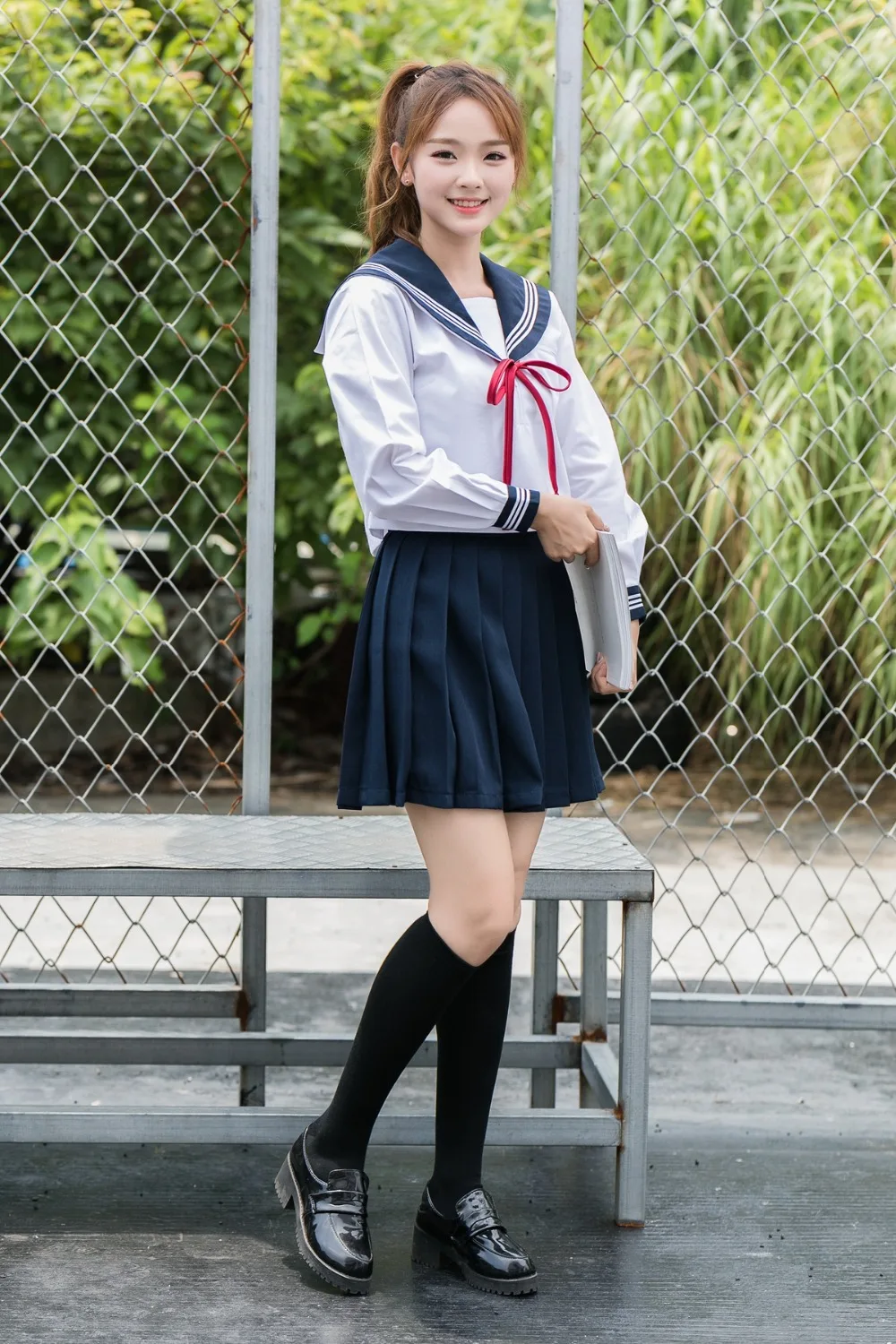 

School Girl Skirt Japanese Style JK Uniform Japan Fashion College Sailor Costume Pleated Anime Sweater for Girls Clothes