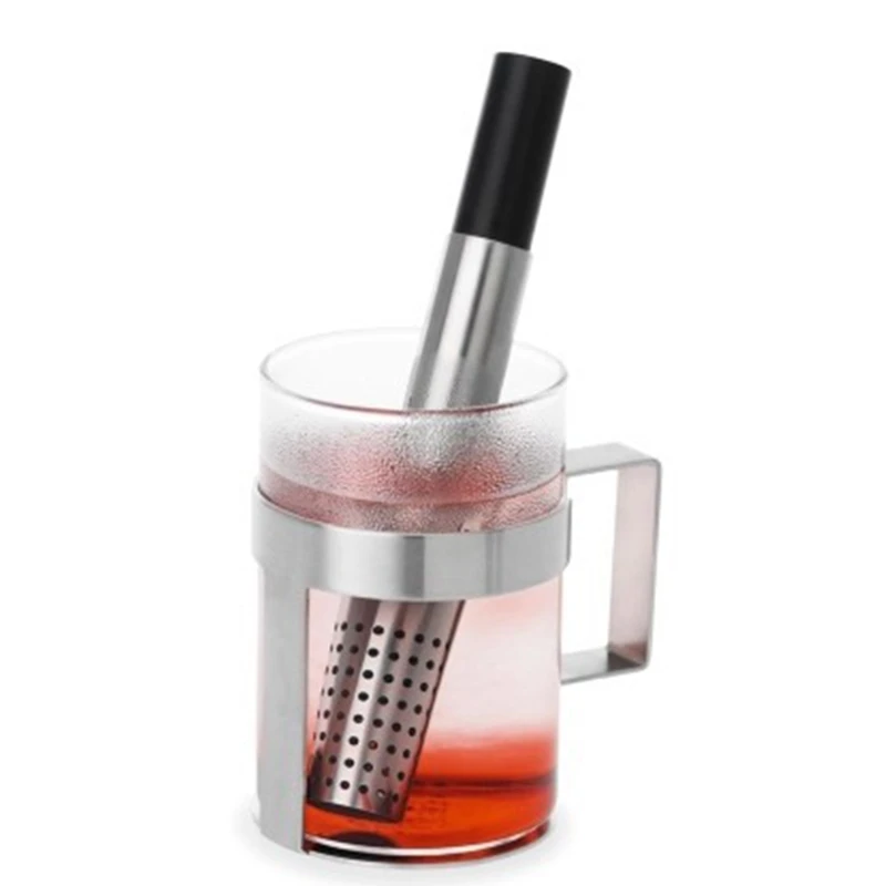 

Stainless Steel Tea Infuser Stick Pipe Filter Steeper Teapot Coffee Loose Leaf Herbal Holder Strainer Tube Spices Tools