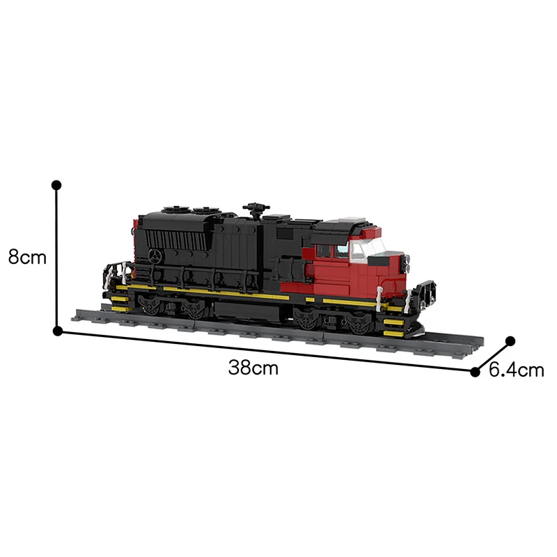 Мпц высокое Скорость поезд SD70M-2 CN строительные блоки трек высокотехнологичное