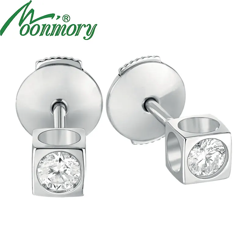 

Женские серьги-гвоздики из серебра 925 пробы с цирконом