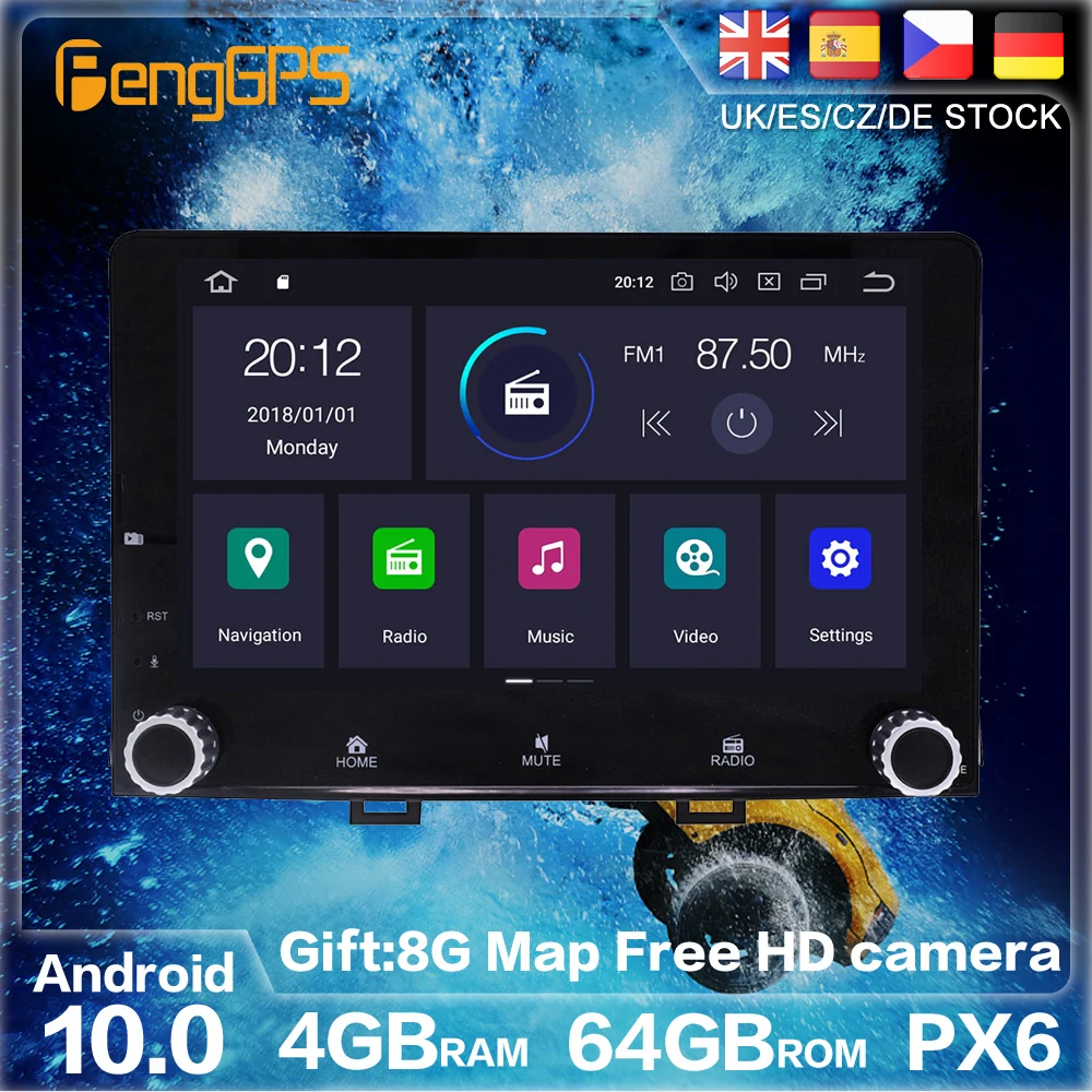 Android 10 PX6 For Kia RIO YB KX Cross 2016 - 2020 GPS Navigation Auto Radio Stereo Car DVD Multimedia Player HeadUnit 2DIN | Автомобили и