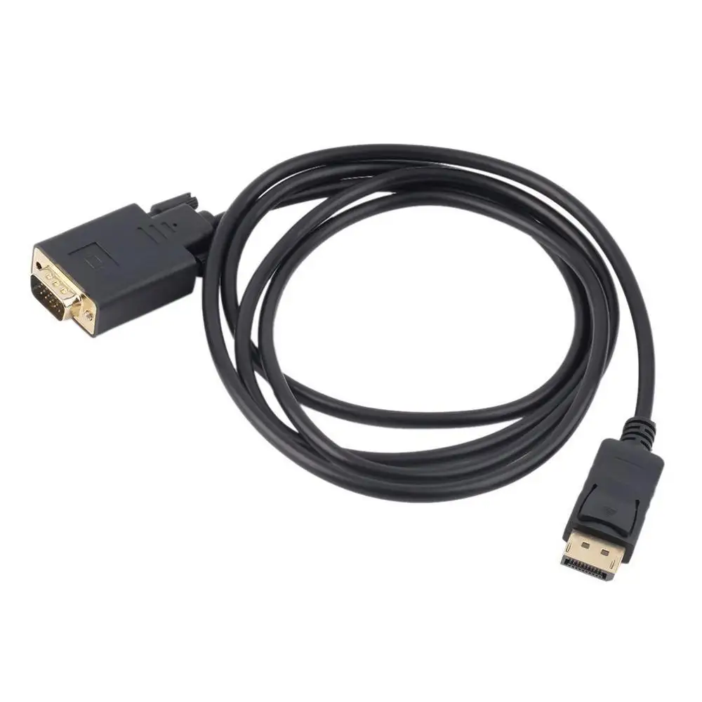 1.8M DP Display Port Male To VGA RGB D-SUB Cable Adapter HDTV Automatic Sink Detection Stand By Mode | Электроника