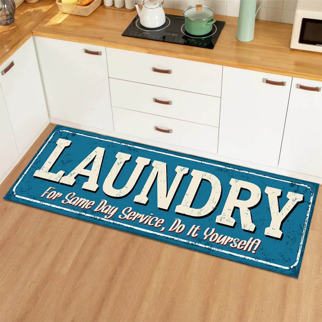 

Laundry Room Floor Mats Carpets Non-slip Bathroom Mat Rugs Entrance Door Mat Carpets for Living Room Laundry Room